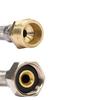 Flexible inox 1/2 pouce, 1500mm, eau potable, DN8, DVGW