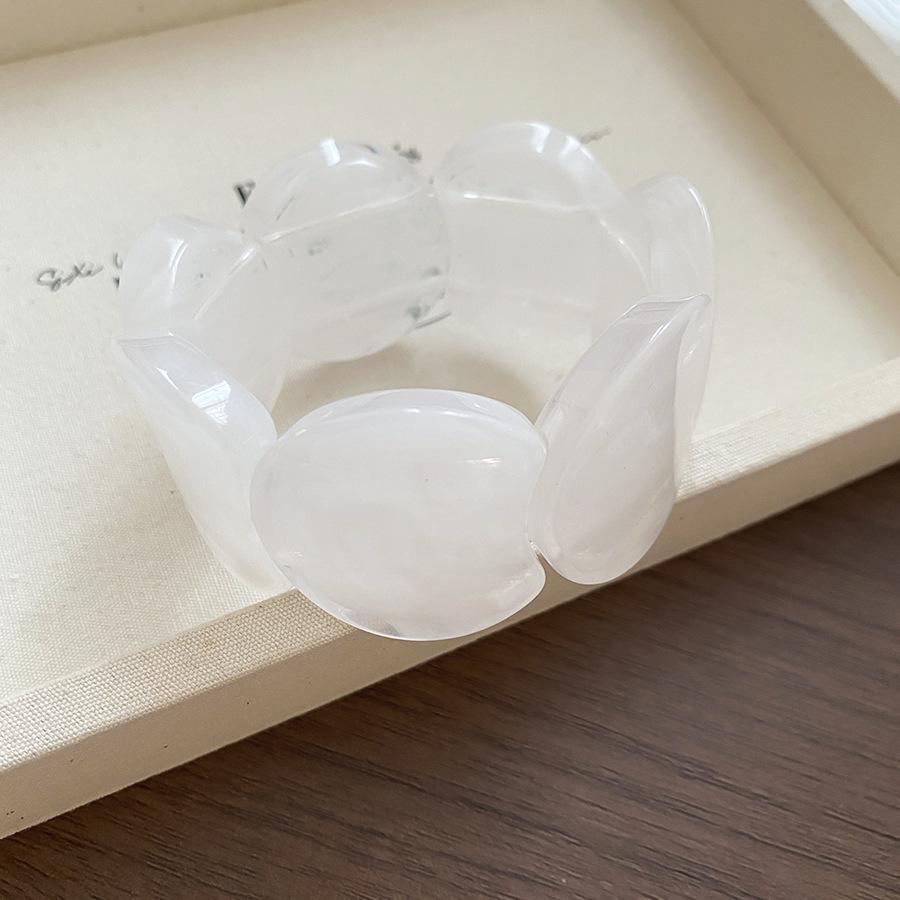 Acrylic Ombre Spliced Round Bracelet - 2025 Trendy Sweet and Versatile High-End Jewelry