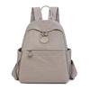 Backpack women's solid color casual simple versatile schoolbag literary style outdoor travel commuting texture women's schoolbag
