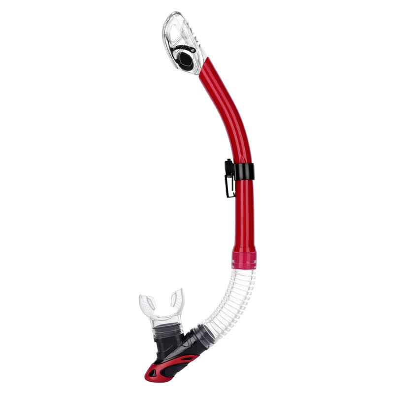 Full Dry Snorkel Tube прозрачный красный
