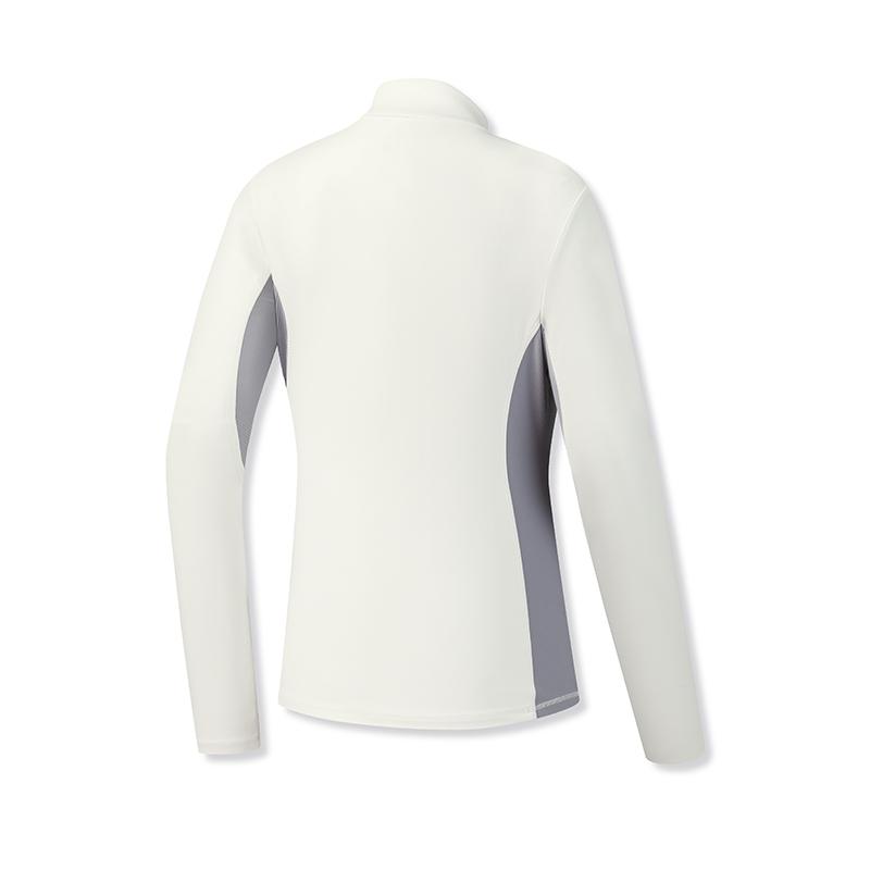 FILA Fitness Series Simple Sports Casual Training Comfortable Knitted Slim Fit Long Sleeve T-Shirt Women tops White A11W611205FIV