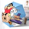1pc Crayon Shin Chan Automatic Open/Close Folding Cute Umbrella, Windproof 8 Rib Construction, Lightweight Travel Umbrella for Women/Men, Ideal Gift,