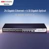 HIKVISION 24-Port Gigabit + 4-Port 10G Fiber Enterprise Managed Switch