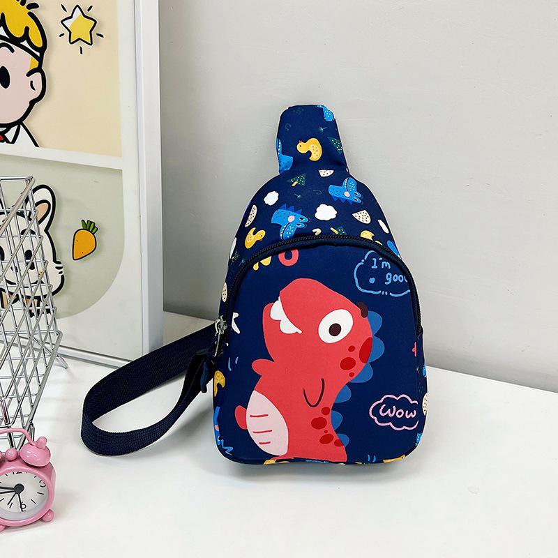 Kids' Rainbow Unicorn & Dinosaur Print Crossbody Bag for Outings
