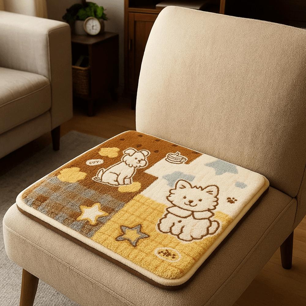 Thick Soft Chair Cushion Cartoon Office Seat Mat Decorative Warm Seat Cushion  Bedroom