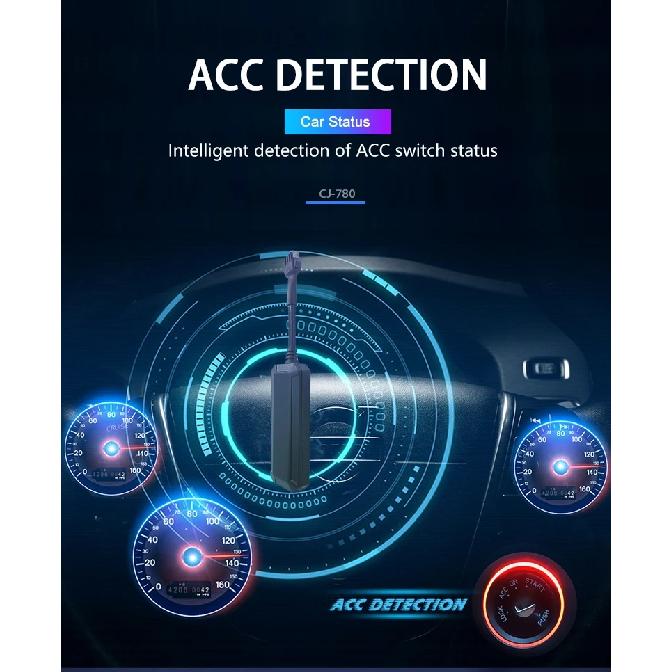 2G CJ780 4PIN Relay GPS Tracker Car Motorcycle ACC status Tow away Power off SMS alarm shock move call Cut oil Locator Free APP