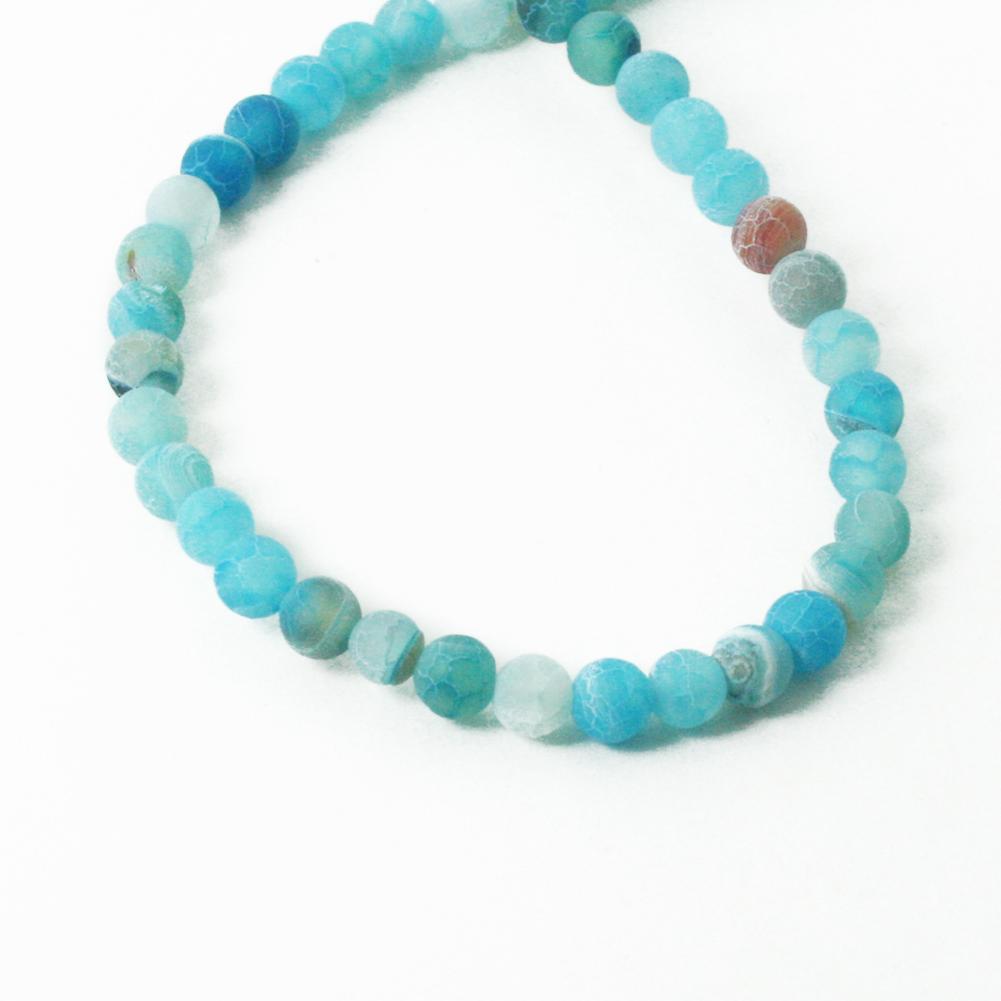 Natural Stone Frost Crab Colorful Carnelian Round Loose Beads 6 8 10 12 14MM For Jewelry Making