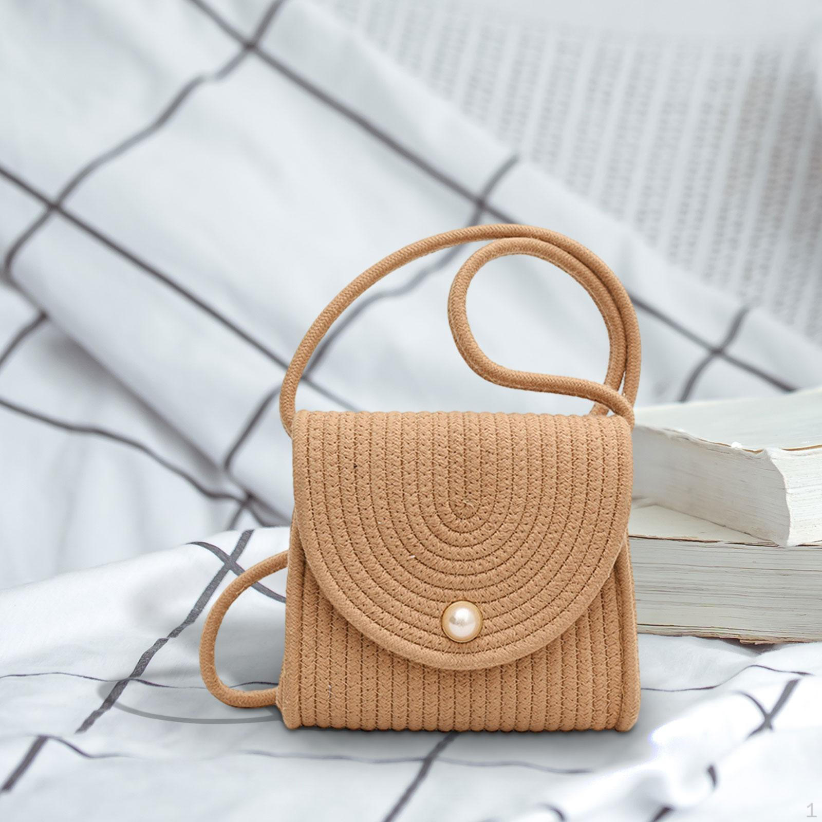 Женская сумка через плечо Летняя сумка, Бохо плетёная сумка-клатч для Khaki
