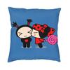 Pucca Modern Throw Pillow Cover Home Decorative Cartoon Character Cushion Case Double-Sided Printing Outdoor Cushion Pillowcases