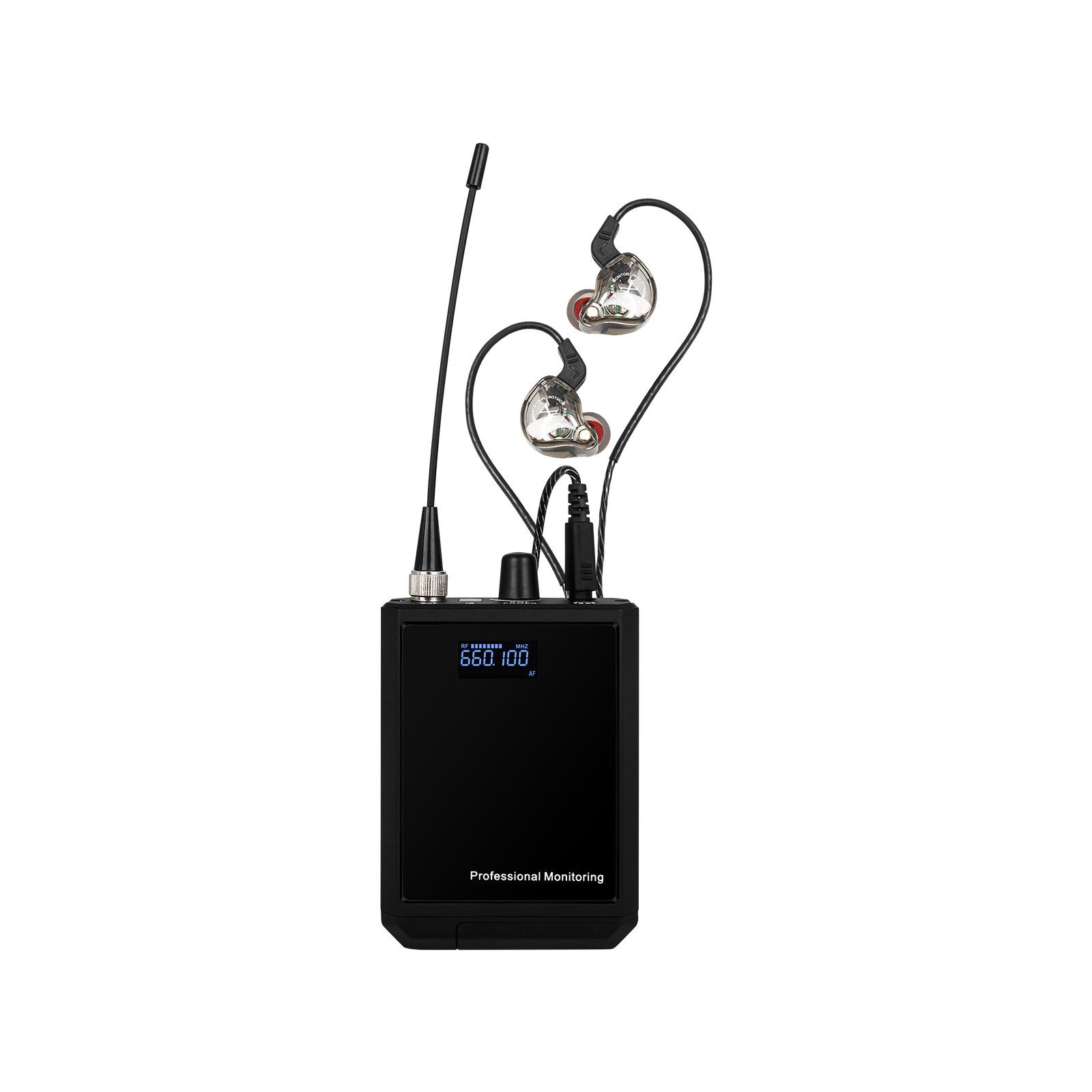 

Professional Wireless In-Ear Monitor System for Stage Performances (One-to-Ten)
