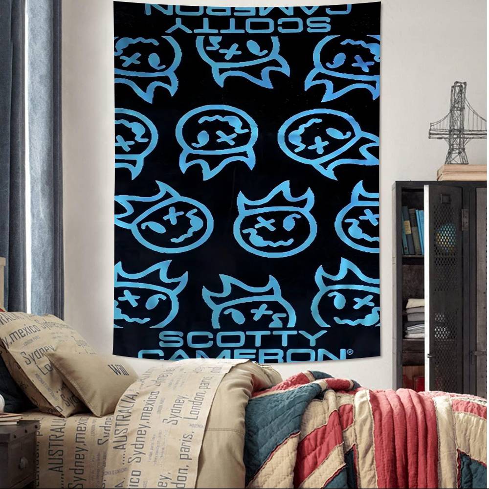 

SScotty Logo CCameron Cartoon Tapestry Art Science Fiction Room Home Decor Wall Hanging Home Decor 74x94cm(29x37in)