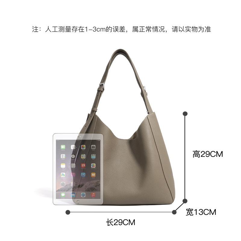 Leather Shoulder Bag First Layer Cowhide Niche Design High-end Women's Bag Fashion Versatile Messenger Bag Handbag