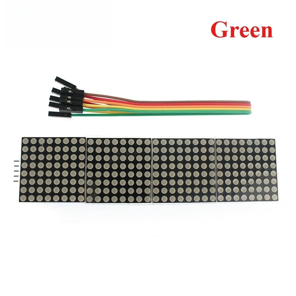 MAX7219 Dot Matrix Module 4 in 1 LED Display Modules Drive With 5 Pin Wires For Arduino Raspberry Pi
