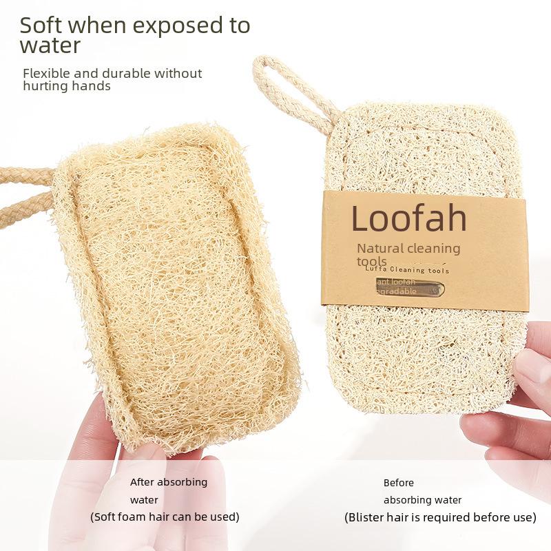 Natürlicher Luffa Spülschwamm, Küchenreinigungsschwamm für Geschirr, Töpfe und Pfannen, Umweltfreundlich und Kratzfrei