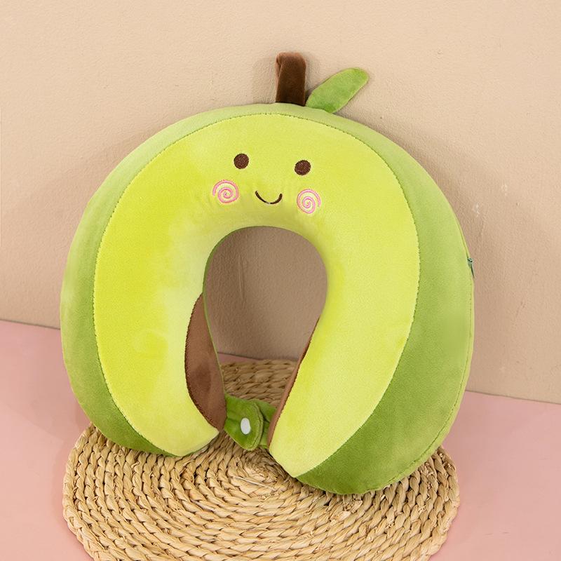 Customizable Cartoon Embroidery U-Shaped Memory Foam Neck Pillow for Travel & Home