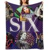 Six Queens Throw Blanket blankets ands christmas gifts Winter beds Shaggy Blankets