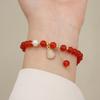 Natural 6mm Agate Bracelet Fashion Women Daily Jewelry Lucky Gift