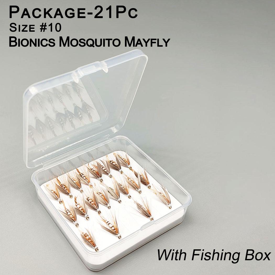 

Fly Fishing Flies 21Pcs Wet Fly Flies with Flies Box Artificial Nymph Bait for Flishing Trout/carp Fishing Artificial Lure Accessories 21Pcs-Box
