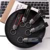 QNLT6 Carbon Fibre Leather Car Keychain Key Ring Badge Keyring Key Chain Rings for Bmw M Performance G30 G32 3 4 5 7 M3 M4 M5 X1 X3 X5