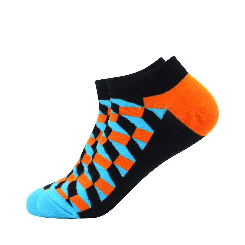 Men's Socks Invisible Short Summer Socks Quality Business Casual spring Color Combed cotton diamond astronaut Boat Socks