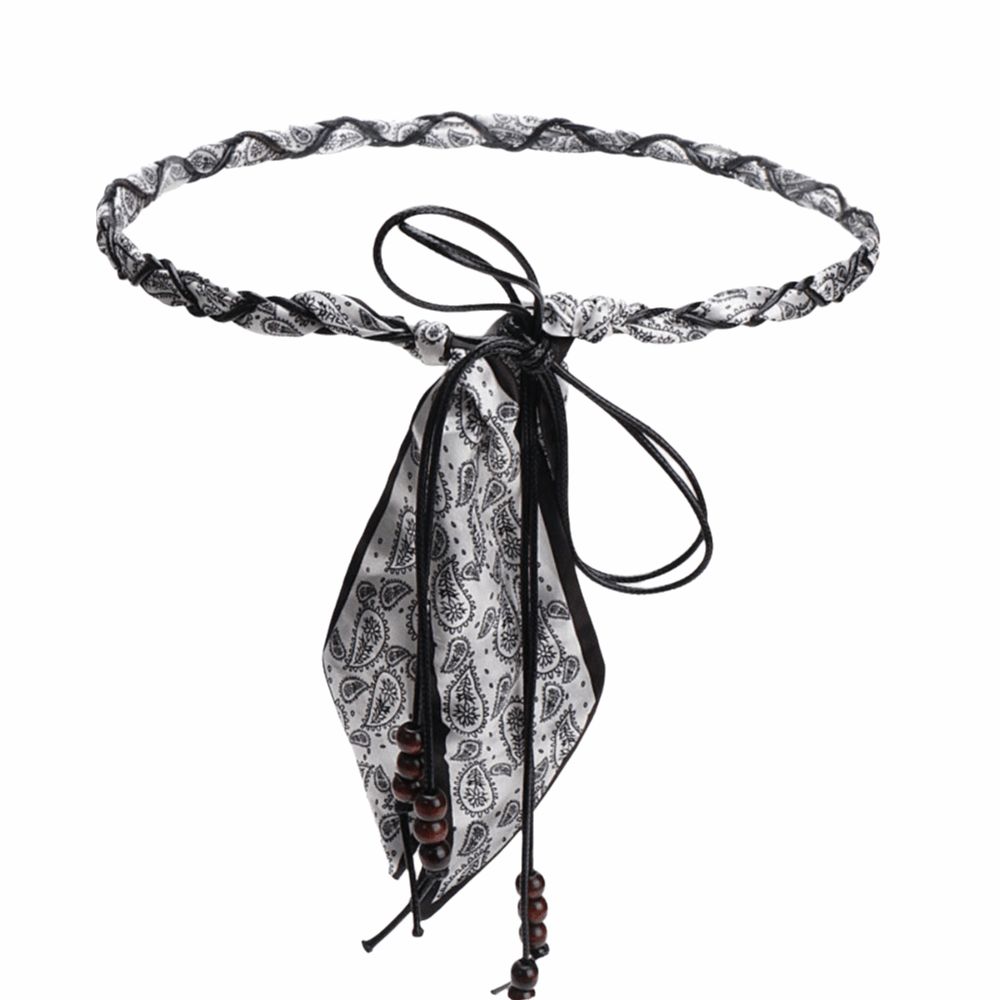 Wood Bead Tassel Flower Waist Chain Bohemian Style Beaded Waist Chain Casual Wear
