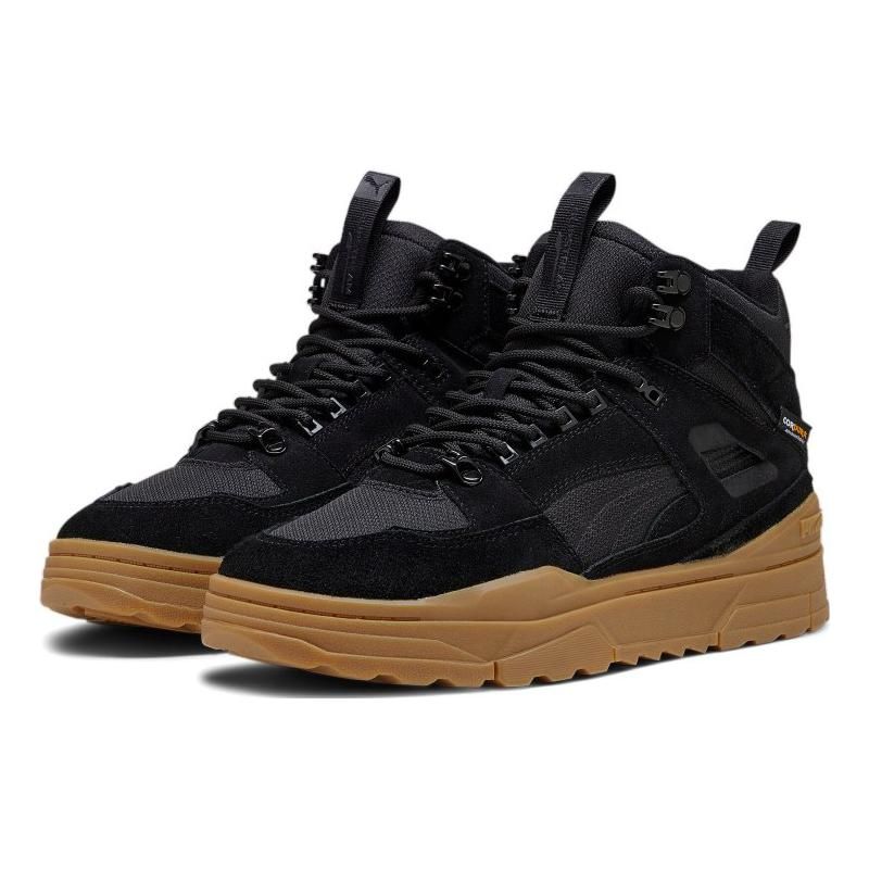PUMA Slipstream Hi Xtreme Cordura Men's Black Flat Dark Grey Gum High Top Lifestyle Sneakers 393272-01