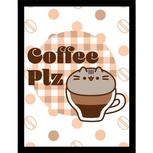 Pusheen Coffee Plz Framed Poster