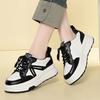 Spring Autumn White Shoes For Women New High-Elevated Thick-Soled Sports Board Shoes For Women Comfortable And Versatile