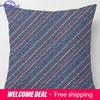 Modern Simple Dark Blue Geometric Pillowcase Home Sofa Cushion Cover