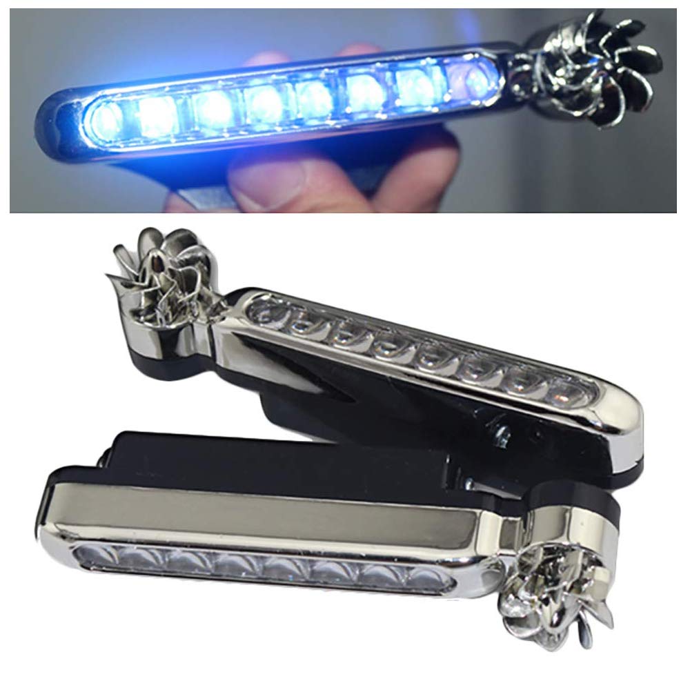 

Car LED Lights, Waterproof 2 Pieces 8 LED Wind Energy Car Exterior Sunlight Fog синий
