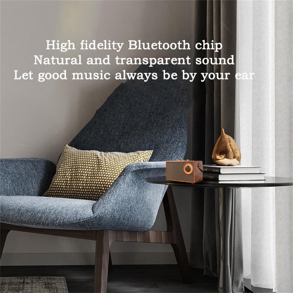 Retro Portable Wireless Blue Tooth Speaker High-Quality Powerful Stereo Sound FM Radio Rechargeable MP3 Player Hands-Free Call