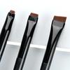 3 teile/satz Klinge Eyeliner Pinsel Augenbraue Pinsel Tragbare Flache Fein Eye Liner Stirn Kontur Make-Up Pinsel Kosmetische Schönheit Make-Up-Tool