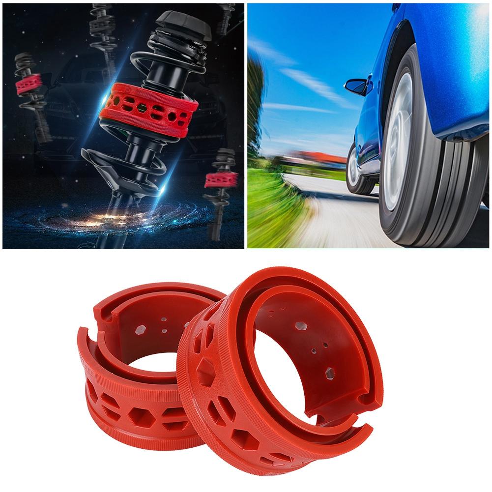 Sada 2 ks SEBS Červené tlumiče Tlumiče Tlumič Lepidlo Dorazy Pružiny Nástroj pro údržbu auta (C)