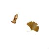 Majestic Lion Figurine And Ginkgo Abstract Sculpture Collectible Tabletop Ornament for Office Home