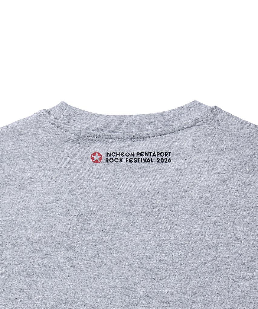 DISCUS ATHLETIC 2026 Pentaport Typo T-Shirt Melange Grey