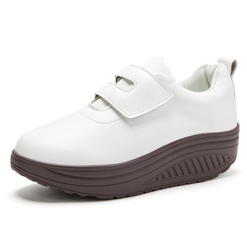 Women Loafers Platform Chunky Lady Summer Casual Black Office Lady Thick Sole Height Increase Shake Shoes