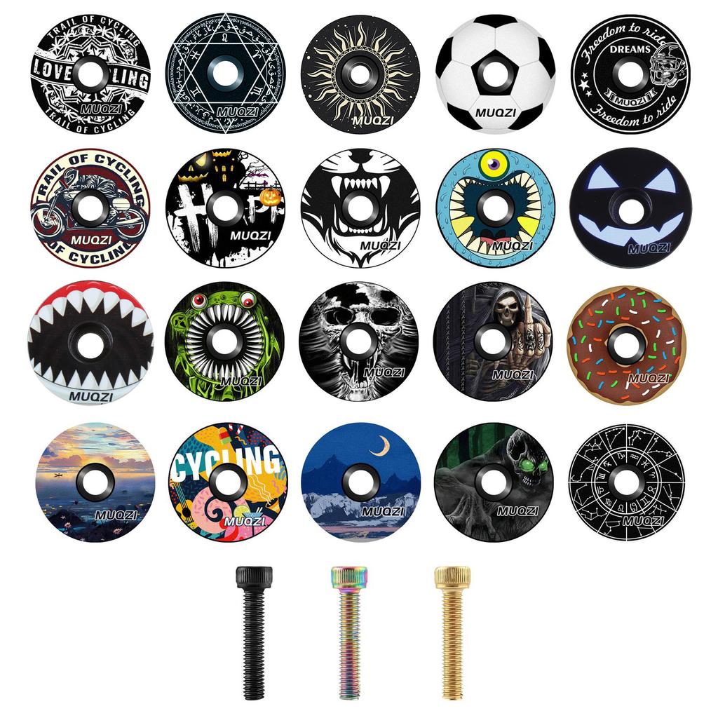 Road Bike Bowl Cover Bicycles Stem Top Cap for 28.6mm Fork Tube Headset Cap Cycling Accessories Road Bike Headset Cover