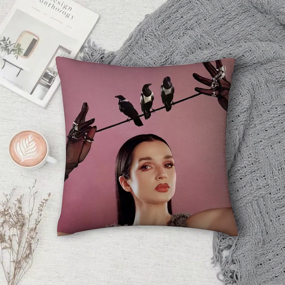 Singer Negative Spaces P-Poppy Pillow Case Square Double-Sided Printing Short Plush Sofa Cushion Cover Bedroom Bedside Pillow