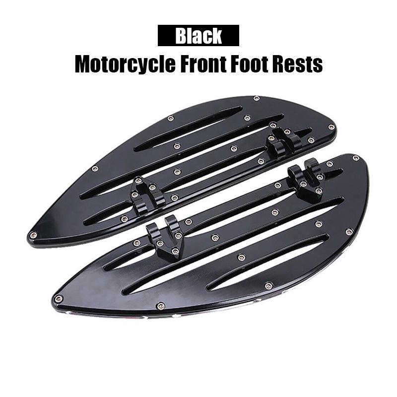 2Pcs Motorcycle Foot Rests CNC Aluminum Alloy Front Rear Pedals Fit For Harley Glide Travel Road King Motorcycle Accessories