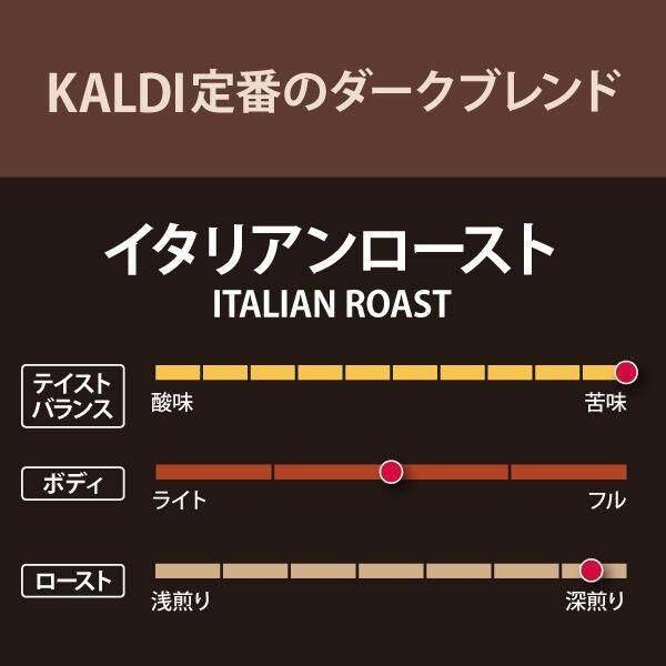 

Kaldi Roasted Coffee Italian Roast Medium Ground Coffee Powder 200g