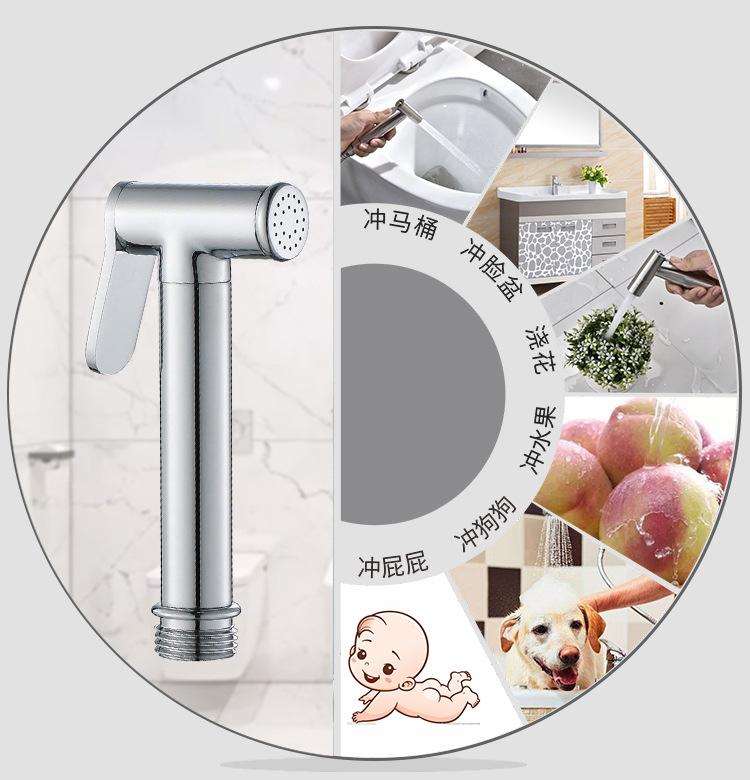 Handheld Brass Bidet Sprayer with Hose Italy Health Faucet Shattaf for Toilet & Cloth Diaper Washer