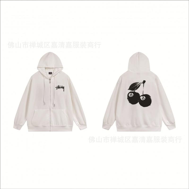 Mens Oversized Zip-Up Hooded Sweatshirt Casual Streetwear Cotton Pullover Fall
