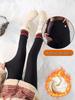Calça de Yoga Maternidade de Inverno Plus Size: Forrado com Fleece, Não Apertado, Quente e Adequado para Uso ao Ar Livre.