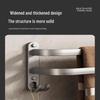 TLXT Drill-Free Aluminum Bathroom Towel Rack with Storage Shelf