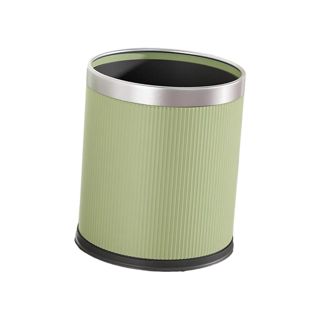Open Top Trash Can Waste Can Wastebasket Rustic Garbage Can Kitchen Trash Bin for Hotel Guestroom Study Room Home