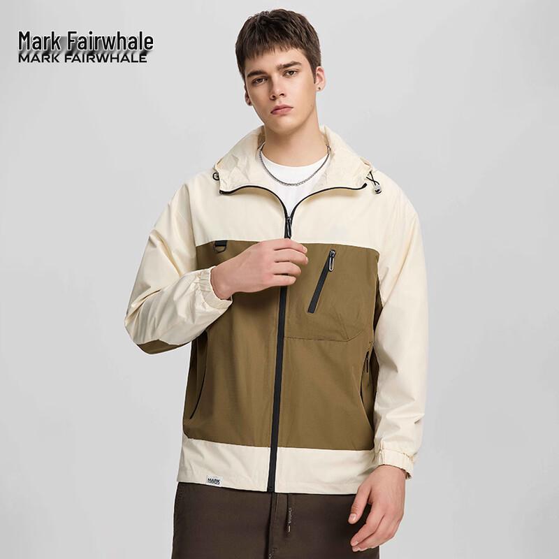 Mark Fairwhale Herren Vielseitige Colorblock-Jacke