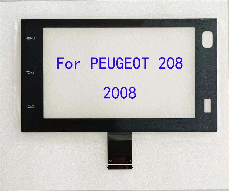 Touch Screen Glass Digitizer 7"50 Pin For Peugeot 208 2008 Citroen C4 Car Player