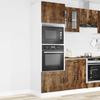 Built In Oven Cabinets 2 Pcs Kalmar Smoked Oak Wood Based Material