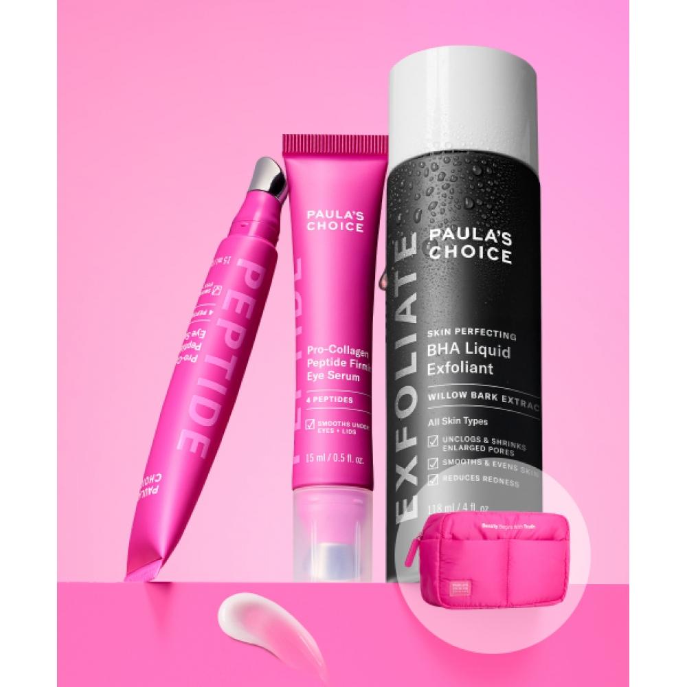 Paulaschoice [pink Pouch Gift] Baja Liquid   Peptide Eye Serum Set NONE