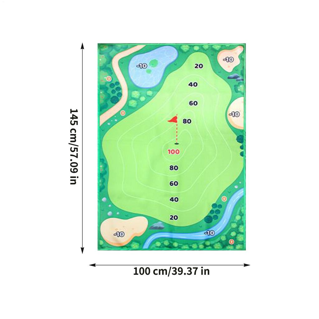 Gra w Chipping Golfowy Zewnętrzna Przenośna Składana Wewnętrzna Lepka Mata Treningowa Mata do Treningu Golfa Zabawka Sportowa do Ogrodu Podwórka Tarasu